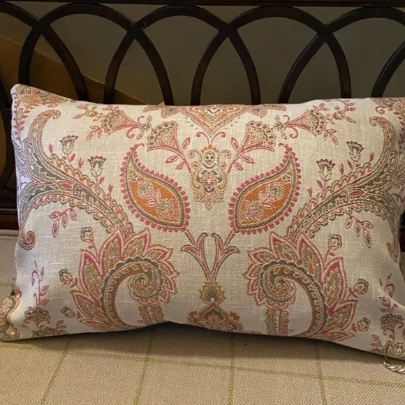 Custom Made Paisley Accent Pillow Cover - Picture 3 of 3